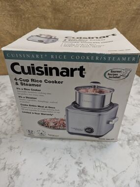 Cuisinart Silver 4-Cup Rice Cooker & Steamer